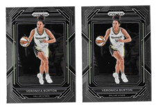2023 PRIZM WNBA BASKETBALL VERINICA BURTON #112 LOT OF 2 CARDS,DALLAS WINGS