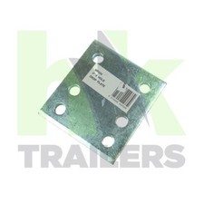 4" Drop Plate, 6 hole, Tow Ball, Tow Bar, Height, Silver, 4 inch, Hitch Maypole