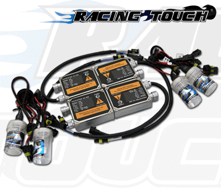 55W 12000K Xenon HID Conversion Kit 9005 & 9005 High Low Beam Combo 2 Full Set - Picture 1 of 4