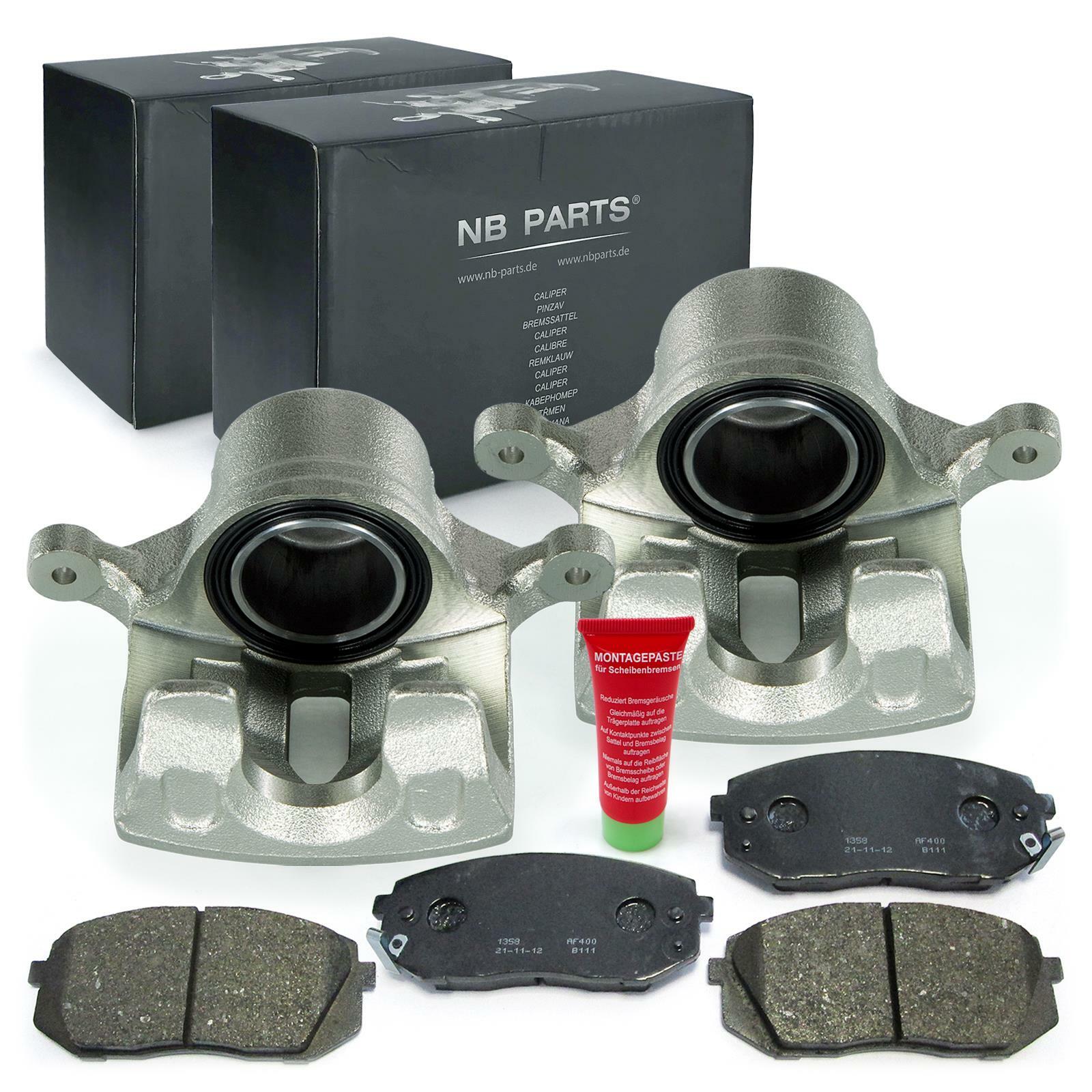 Brake Calipers + Brake Pads Set Front For Hyundai Ix35 Kia Sportage III