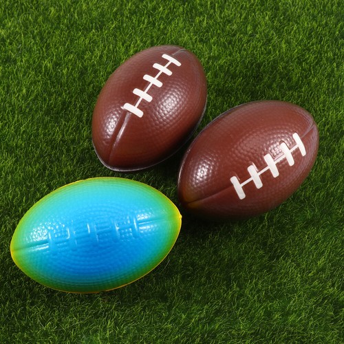 30 Stück 9 cm Simulierte Hüpf Rugby Solide Farbe PU Schwamm Amerikanische - Zdjęcie 7 z 12