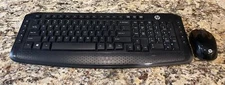HP Wireless Keyboard and Mouse Combo, 2.4 GHz wireless connection (Black)