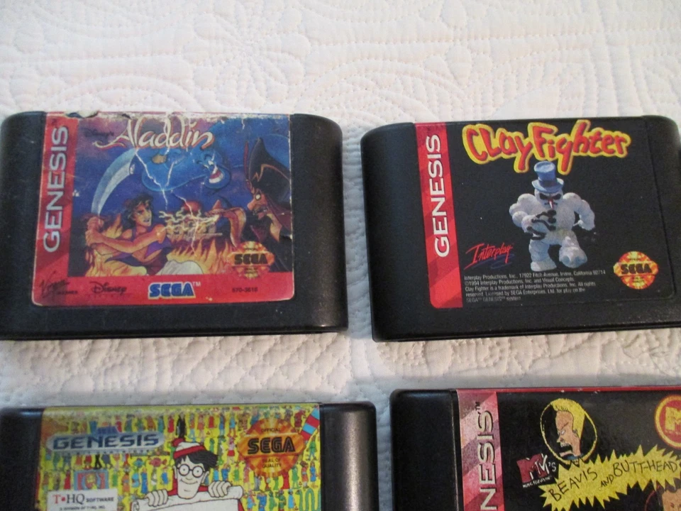 Lote de 14 jogos SEGA GENESIS - Apenas carrinho - Testado - Sonic, pacote com 6, Beavis/Butthead - Imagem 4 de 4