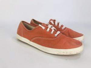 keds orange canvas sneakers