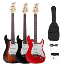 Glarry 39" GST Electric Guitar Set Rosewood Fingerboard School Band for Beginner