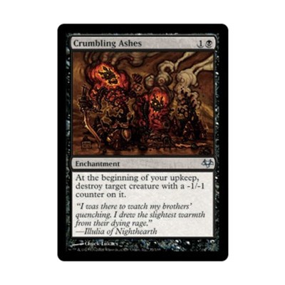 WOTC MtG Eventide Crumbling Ashes (U) EX