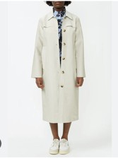 Selected Femme Sandshell Vinni Coated Coat Size 32 Uk8.  Xs Rrp £150