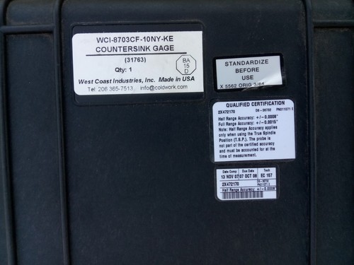 MAHR LINEAR TRANSDUCER W/MAXUM III DIGITAL ELECTRONIC INDICATOR W/PELICAN CASE - Picture 11 of 23