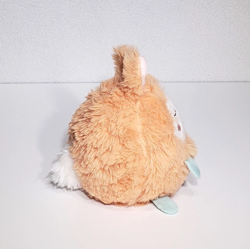 Manhattan Toy Very Soft Fuzzy Peach Easter Bunny Rabbit Plush Stuffed Animal 5" - Image 4 of 4