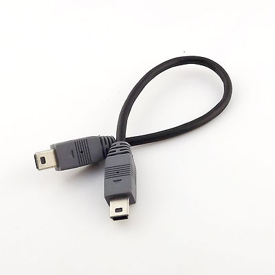 1x Mini USB Type B Male To Male 5 Pin Converter OTG Sync Adapter Lead Data Cable