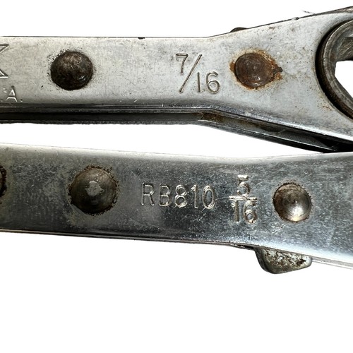 Vintage SK Tools RB2024 RB1214 RB810 Ratcheting Box End Wrench Set Of 3 USA - Picture 8 of 12