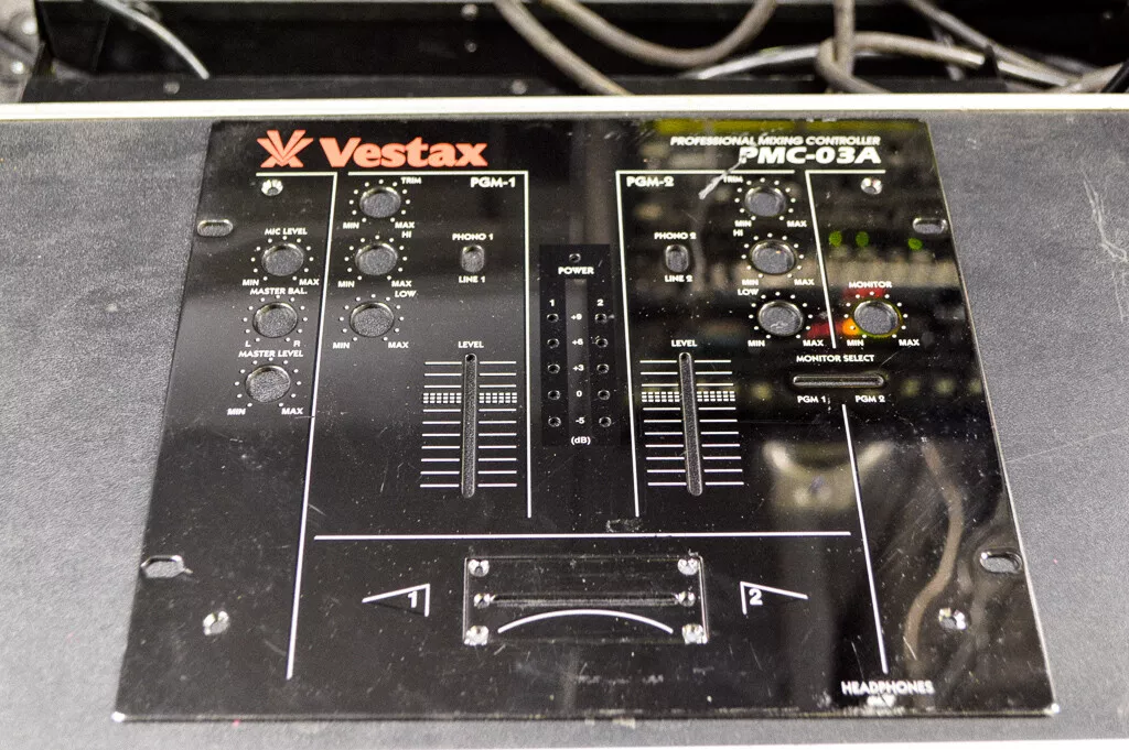 OEM Vestax PMC-03A Scratch Mixer Faceplate Used
