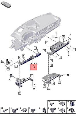 Genuine PORSCHE Cayenne 9YA Tray 9Y2863075CDK4
