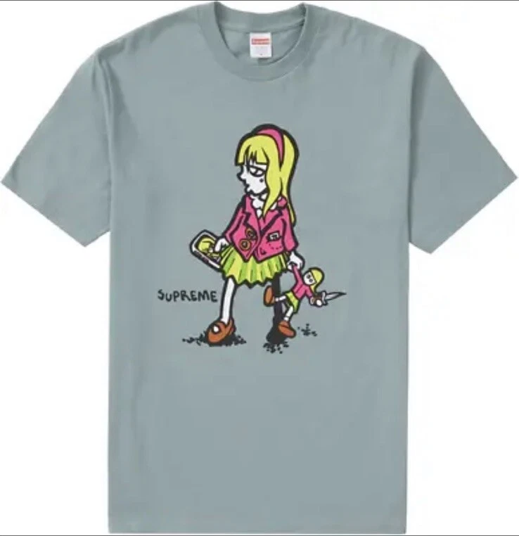 Tee shirt Supreme Suzie Switchblade sauge foncée (taille moyenne) SS19 flambant neuf