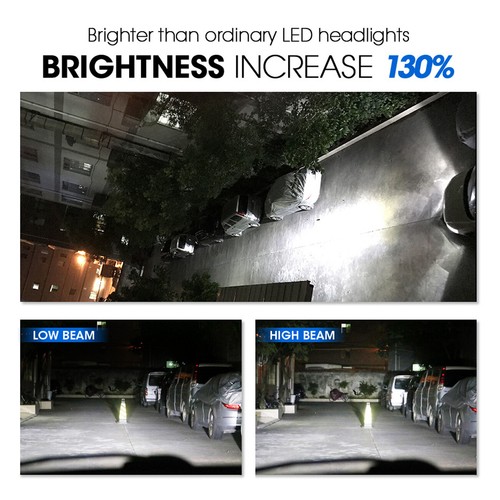 H7 LED Headlight Bulbs Conversion Kit 55W 8000LM 6000K Fog Lights Super Bright - Picture 4 of 12