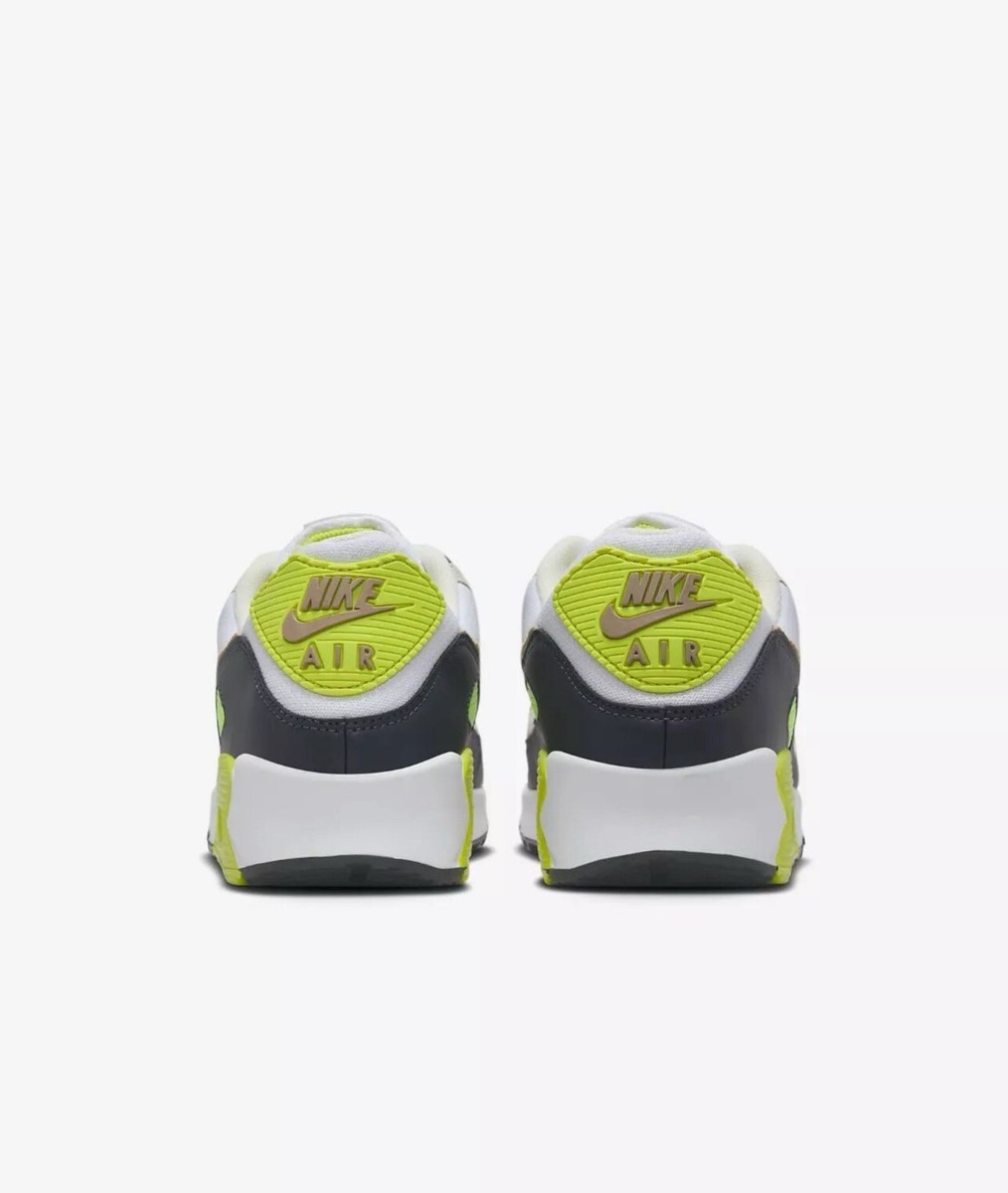 Nike Air Max 90 White Cyber Dark Smoke Gray DM0029-107 Men display picture 1