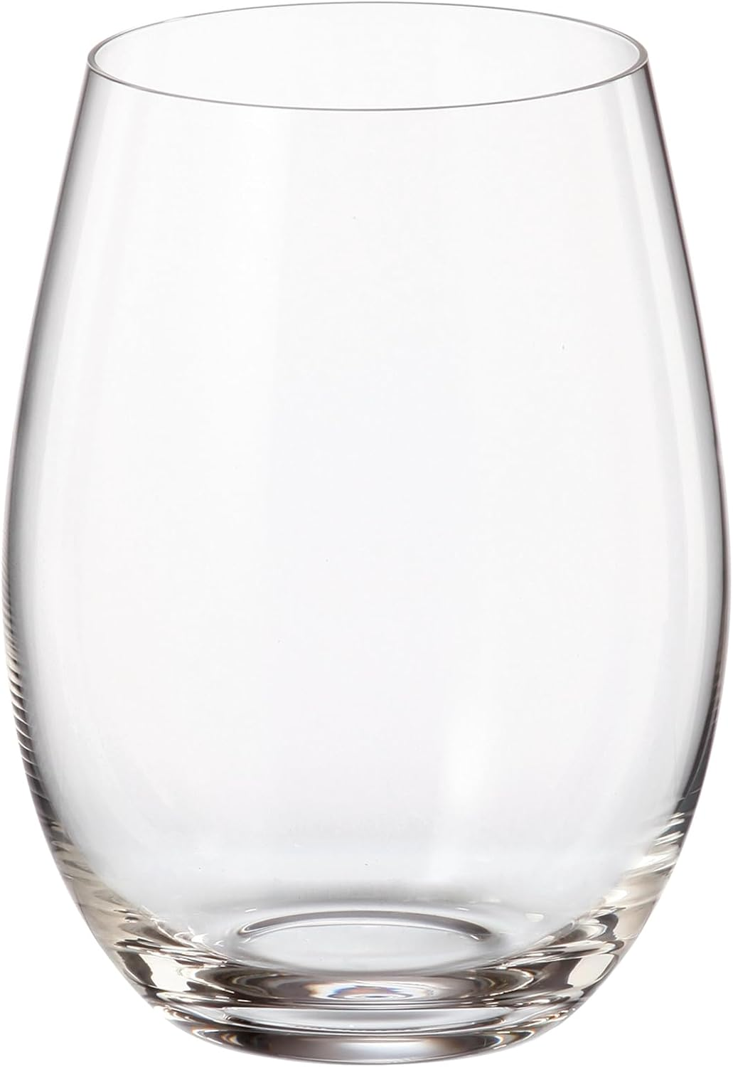 Stemless Crystalite Pollo Mergus Lead-Free Wine Glasses Set of 6