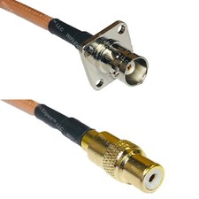 RG400 BNC Flange Female to RCA FEMALE RF Cable FAST-SHIP LOT