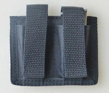 Black Double Magazine Pouch for Ruger LCP & S&W Bodyguard 380 Pistols 