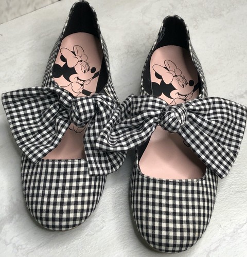 black and white checkered flats