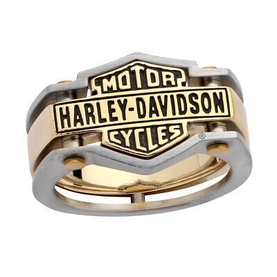 Harley-Davidson フレイムリング M.O.D Jewelry Men's Harley-Davidson® by Mod Jewelry® Men's Stainless Steel