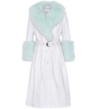 Saks Potts Coat - White Leather And Mint - Size 2