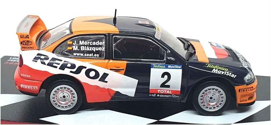 Altaya 1/43 Scale AT28423J - Seat Cordoba WRC #2 RAC Navarra de Tierra 2001 - Photo 3/4