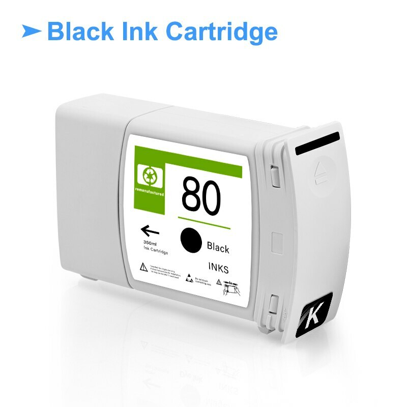 4*350ML For HP 80 Compatible Ink Cartridge For HP Designjet 1050c