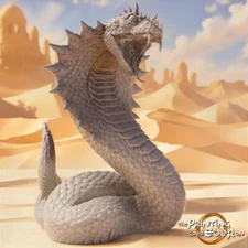 Easterner Giant Desert Snake Miniature | D&D DnD | RPG