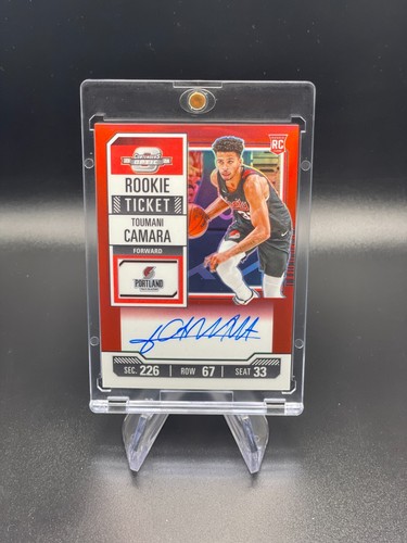 2023-24 Contenders Optic TOUMANI CAMARA - Red Ticket - RC - On Card Auto /99