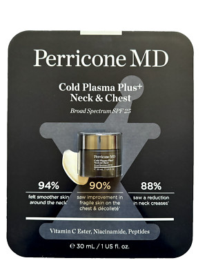 (FREE $5 Gift) Perricone MD Cold Plasma Plus+ Neck & Chest 1 oz