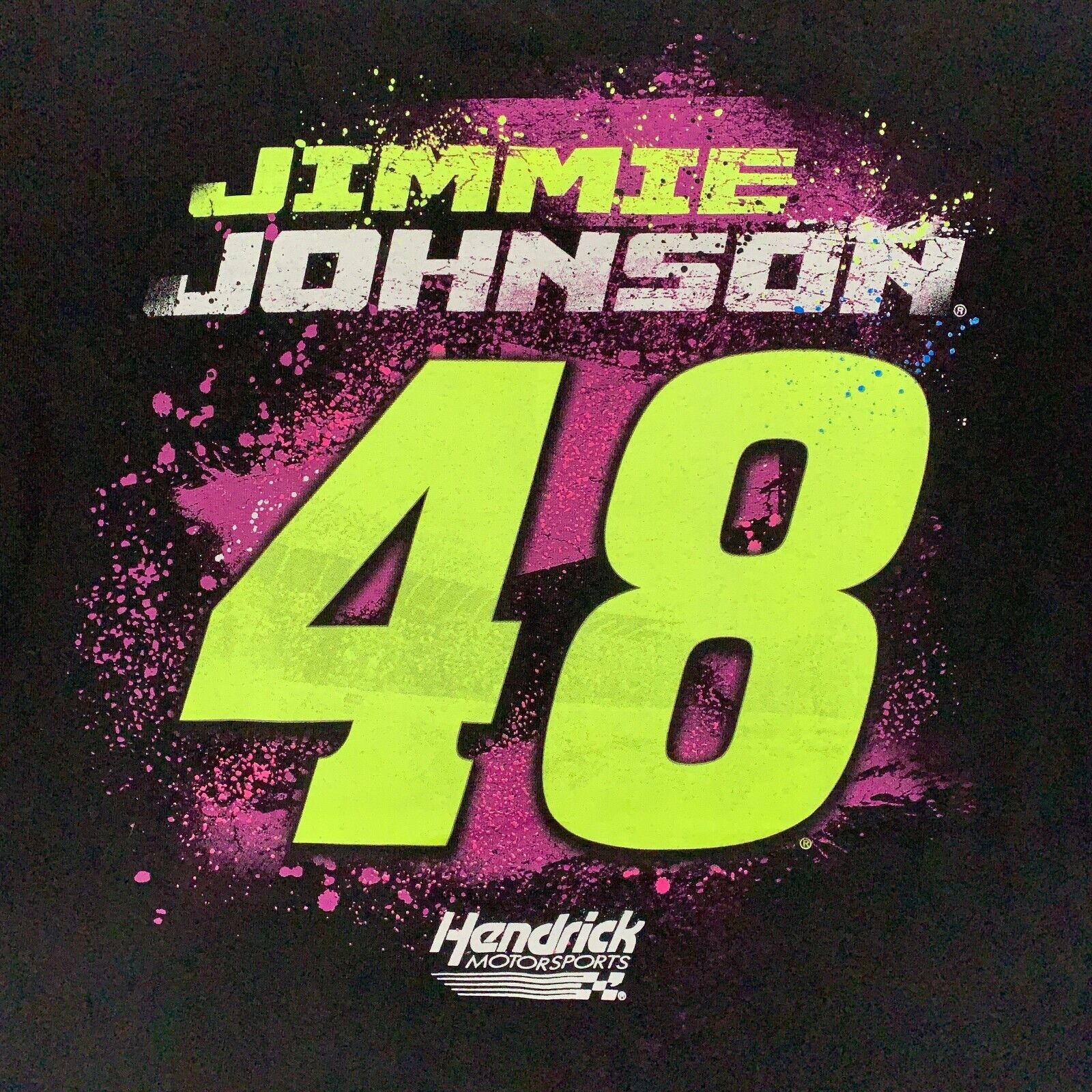 Jimmie Johnson Mens T Shirt Medium Nascar 48 100%… - image 8