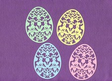 EASTER EGG SPRING BUNNY CHICKS BUTTERFLY die cuts scrapbook cards