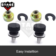 For Harley Touring Road Glide 86+ Rear Fender Seat Bolt Nut Base Screw Cap Kit