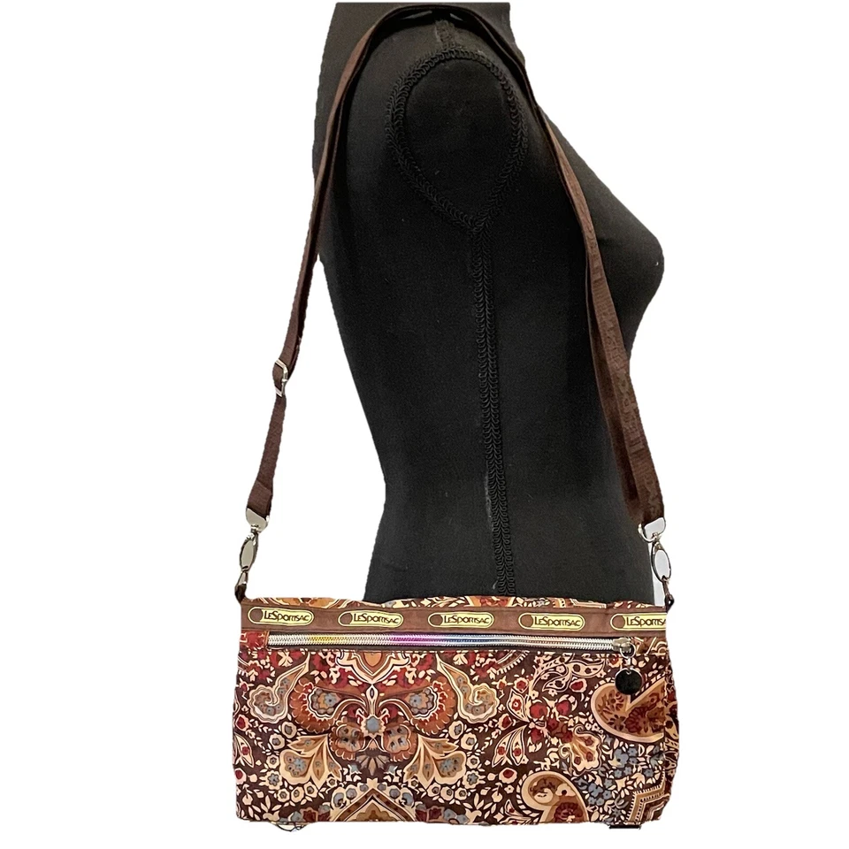 Vintage TOKIDOKI For Lesportsac Crossbody Or Shoulder Bag Paisley Rainbow Zipper - Image 2 of 4