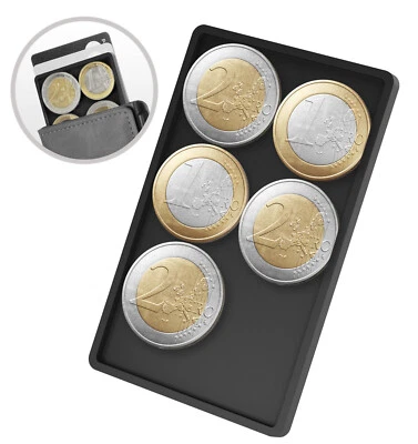 NEWGROUND DESIGNS Münzfach für Slim Wallets - Universales Kleingeldfach für Kreditkartenetuis