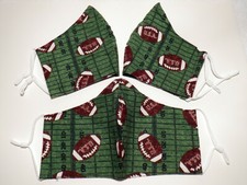  3 THREE PACK OF QUALITY EASY BREATHABLE FACE MASKS WITH ADJUSTABLE BANDS - L1