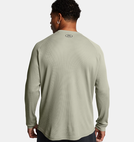 Under Armour UA Waffle Crew Long Sleeve Shirt Size Men's Medium 1302355-504 NWT - Picture 2 of 4