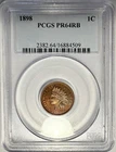 1898 Indian Head Cent 1¢ PCGS PR64RB ‼️GORGEOUS PURPLE AND RED TONER‼️