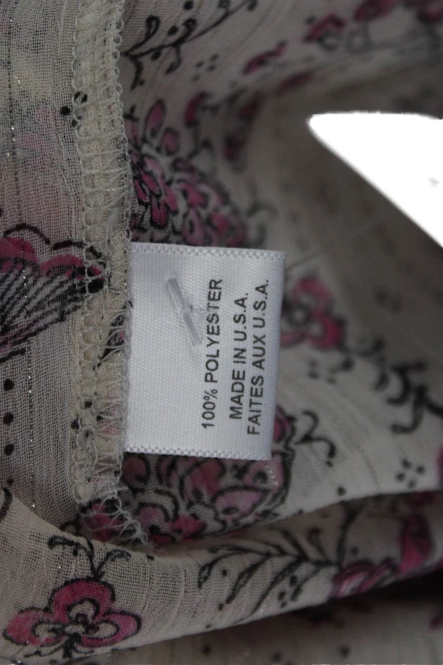 Maxi Vestido Solero Mujer Misa Beige Floral Cuello en V 100% Poliéster Talla XS Foto 4 de 4