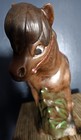 Antique Hand-painted Ceramic Horse & Saddle  Signed '74 Initials AM — photo 4