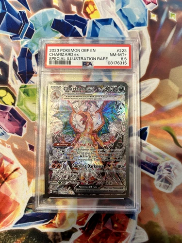 Pokemon Charizard ex 223/197 SIR Obsidian Flames PSA 8.5