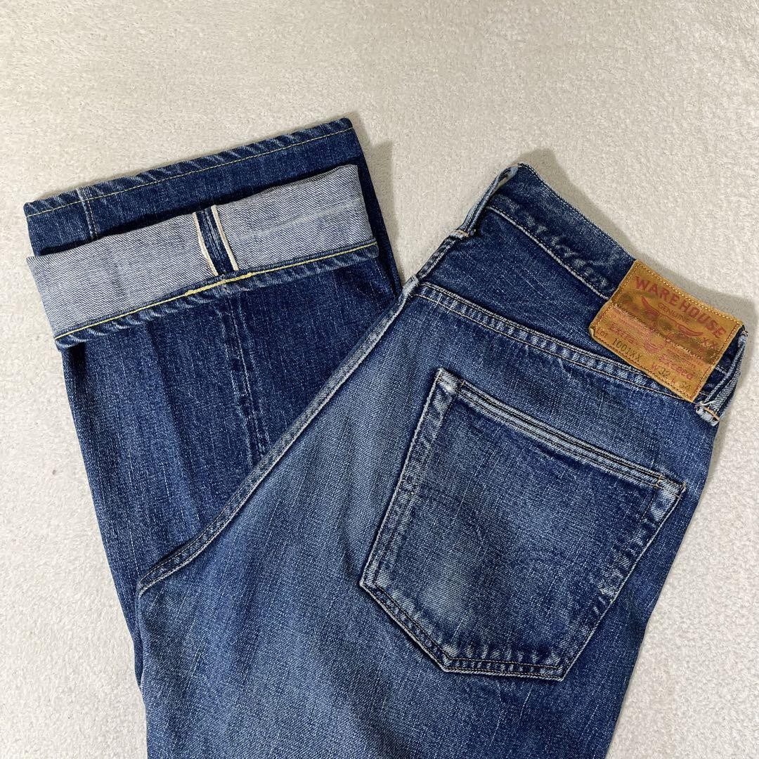 【Fleur✽*°】WAREHOUSE 1001XX 15周年限定 Warehouse 15th Anniversary 1001XX Cow Patch W32 Denim Jeans