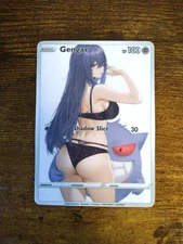 Beautiful Waifu Card - Gengar Cake - Goddess ACG Custom DIY Fan Art Card