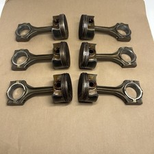 Bmw M54 M54b30 3.0 3l Pistons And Connecting Rods Used Oe Set Of Six 6