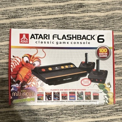 Atari Flashback 6 Console Built-In Games w/ 2 Wireless Controllers RCA NTSC