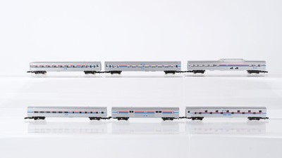 Märklin Z Konvolut US Passenger Car Dome Car Control Car Baggage Car Amtrak