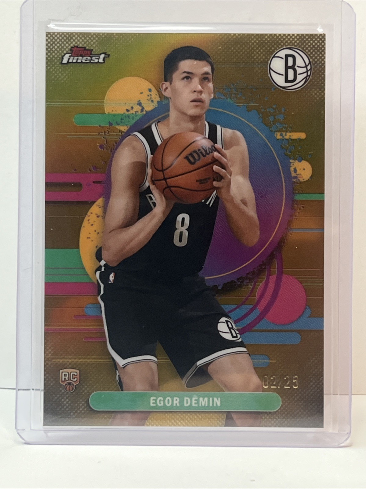 2025-26 Topps Finest Egor Demin RC Uncommon Gold Refractor /25 Nets