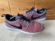 Nike Roshe Run Flyknit Trainers Crimson Retro 2014 677243-002 men’s uk7 eu41 