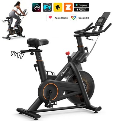 MERACH S29 Magnetic Exercise Bike Heavy Duty Stationary Bike w/ 350 Lb for Home